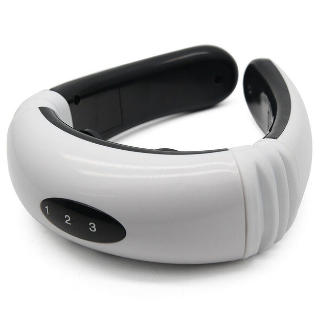 Electric neck massager device front view