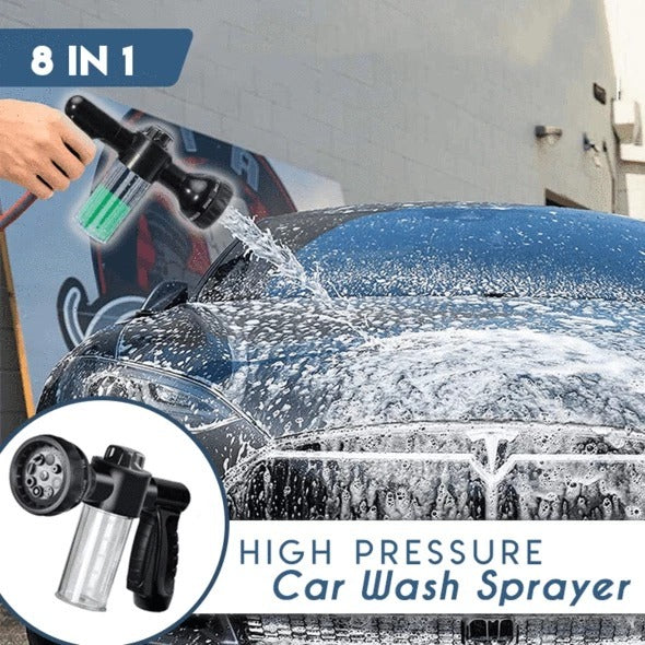 Easy connect foam gun for car and bike wash