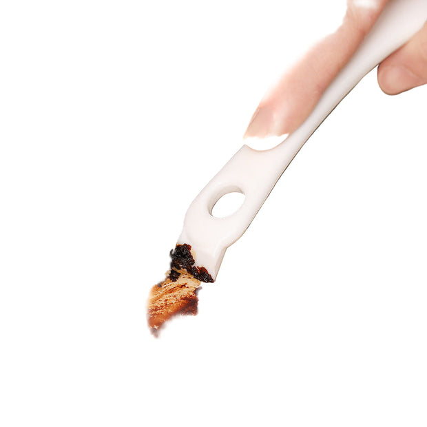 Durable barbecue grill cleaning brush with handle