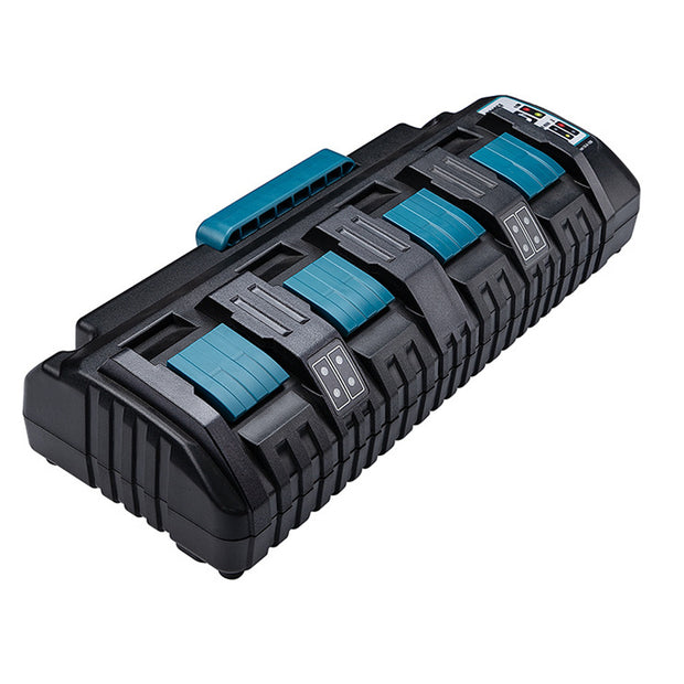 Multi-battery charging station – top view