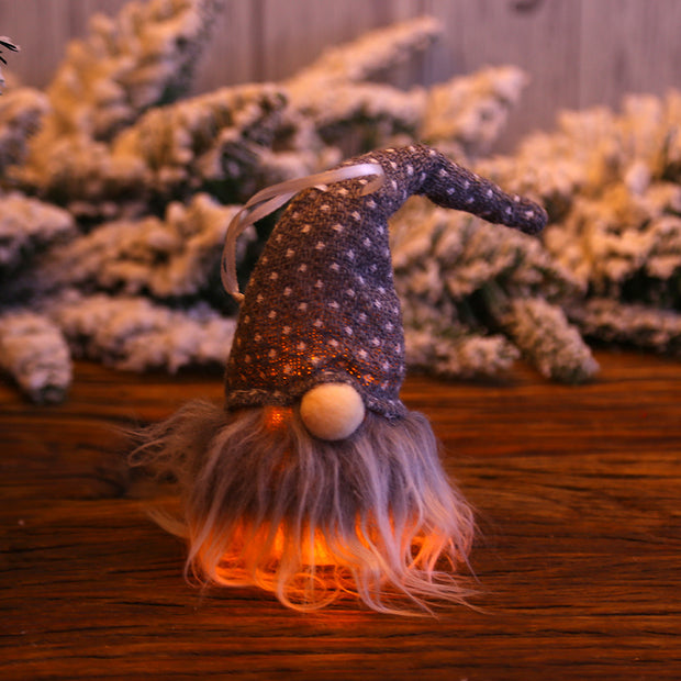 Christmas Gnome LED Light - Hanging Tree Decoration Pendant Doll`