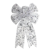 Christmas Bow Ribbon Mesh - Decorative Champagne Scramble Finish for Holiday Decor`