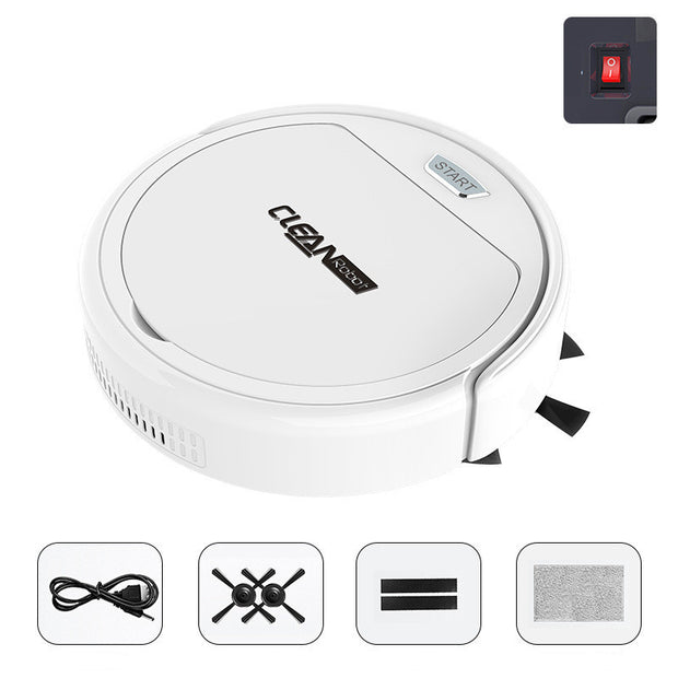 Rechargeable vacuum mop robot for smart home