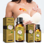 "Breast massage essential oil for natural enhancement, skin tightening and firming care"