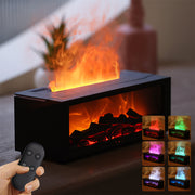 Flame aromatherapy diffuser with realistic fire effect
