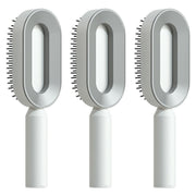 Self-Cleaning Hair Brush for Women - One-Key Cleaning Hair Loss Airbag Massage Scalp Comb Anti-Static Hairbrush (Multiple Colors