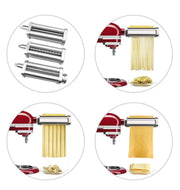 Pasta roller with different thickness options