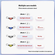 LED lip mask with 3 light modes for beauty treatment