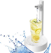 USB Smart Water Dispenser on glass of lemon water