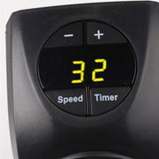 Black portable heater for office use