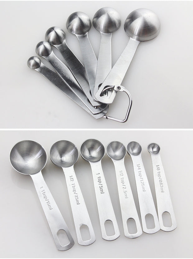 Stainless Steel Measuring Spoons – 4pcs Set for Precise Kitchen Cooking & Baking