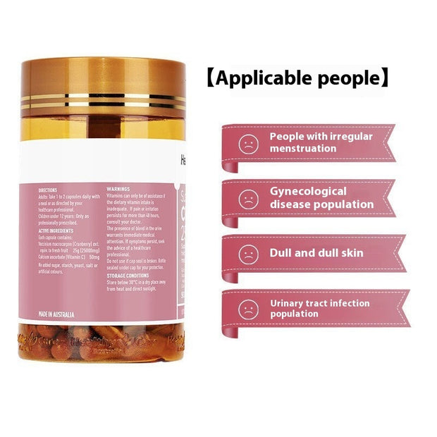 Natural Cranberry Extract Supplement Bottle