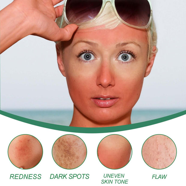 Color correcting cream for redness and dark spots