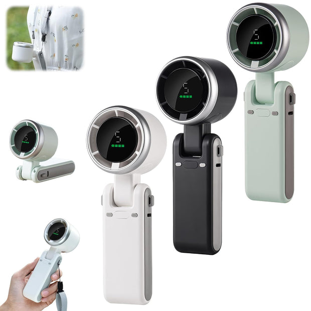 Portable USB mini fan with built-in power bank feature