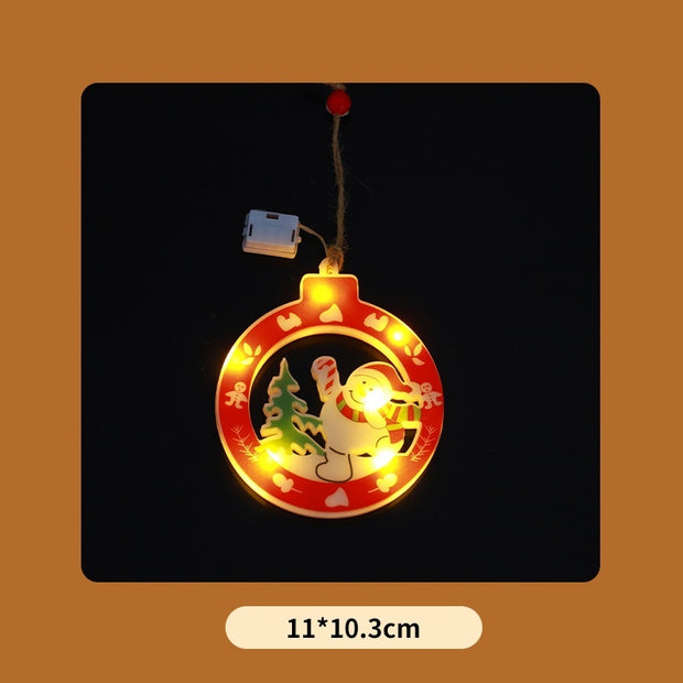 Santa design LED hanging ornament
