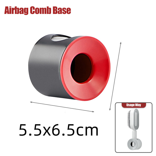 Self-Cleaning Hair Brush for Women - One-Key Cleaning Hair Loss Airbag Massage Scalp Comb Anti-Static Hairbrush (Multiple Colors