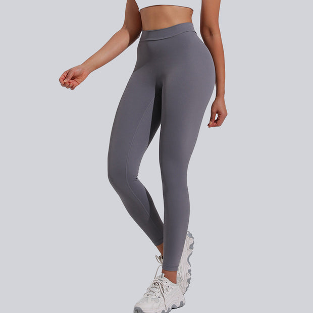 Women's Scrunch Butt Leggings - High Waist Seamless Yoga Pants Solid Color Sports