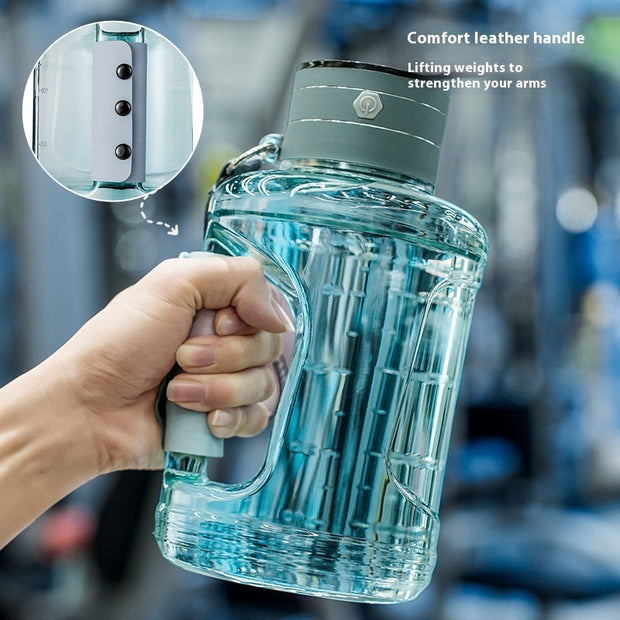 "Smart water bottle connected to mineral bottle"
