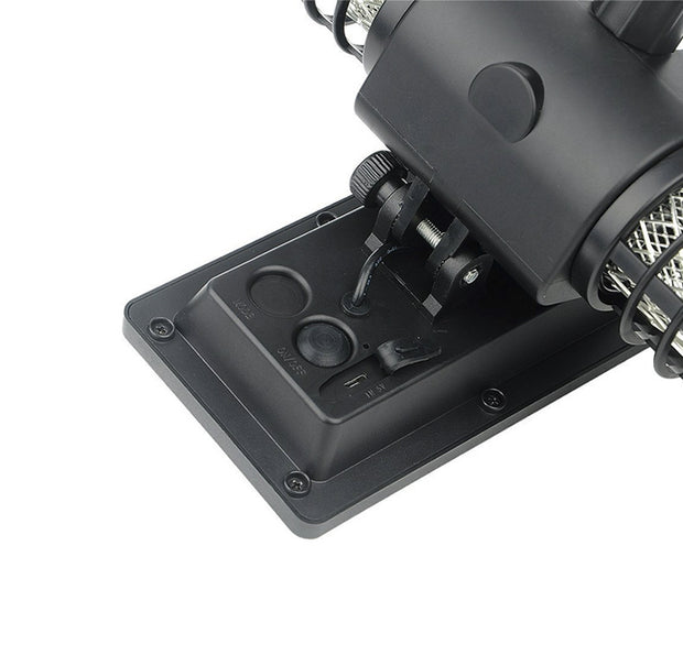 Close-up view of the bug zapper