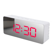 "LED Mirror Digital Desktop Clock with USB power"