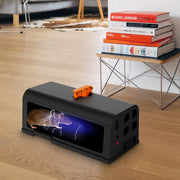 "Rodent control device with safety switch"