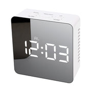 Modern LED Mirror Digital Clock with USB – Sleek Desktop Alarm