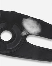 Black knee support massager