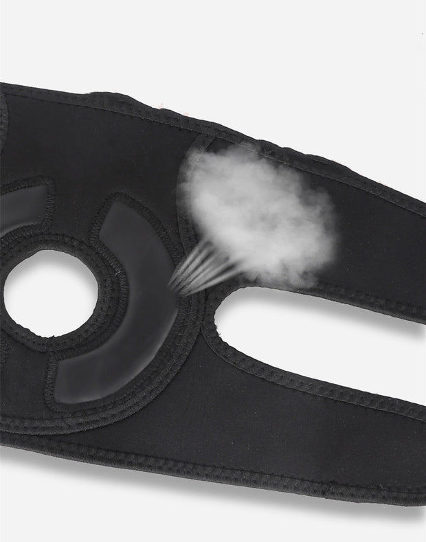 Black knee support massager