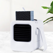 "Small USB powered air conditioner for travel"