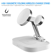 "Folding wireless charger with phone and watch"