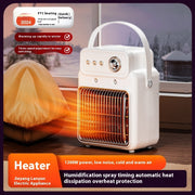 1200W Heater Humidifier Combo - Table Heater with Overheat Protection for Office Home