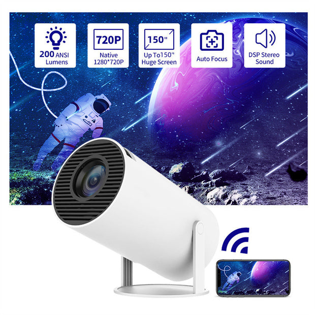 Home projector with 720P/1080P display quality