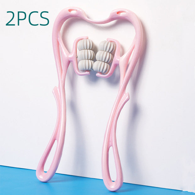 Manual Six-Wheel Neck Massager – Portable Roller Massage Tool for Pain Relief & Relaxation