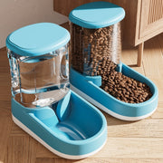 Automatic pet water fountain and feeder