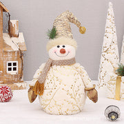 Cozy Christmas table décor snowman figurine
