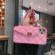 Purse style silicone phone cover