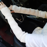 Sun Protection Gloves Women's Extended UV Protection Ice Silk Arm Protector Sleeves