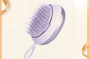Purple Electric Hair Brush for Scalp Therapy