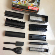 “Complete sushi mold set with rice and seaweed”