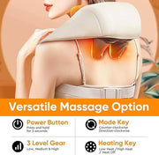 Electric Heated Neck Massager for Pain Relief and Relaxation