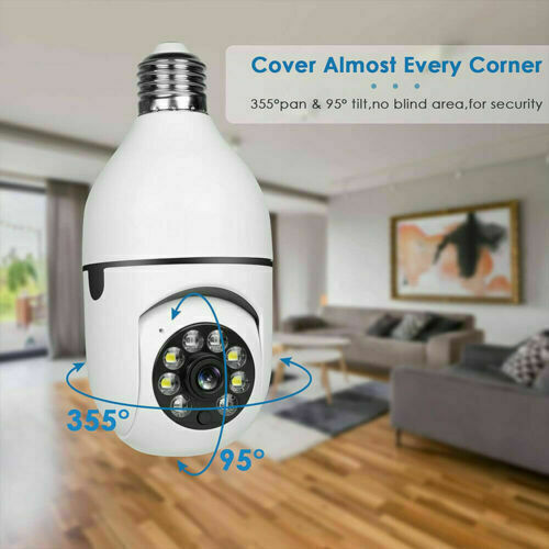E27 Light Bulb Security Camera front view
