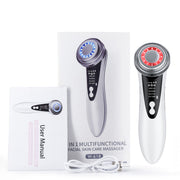 7-in-1 Iontophoresis Facial Beauty Device – LED Light Therapy & Skin Tightening