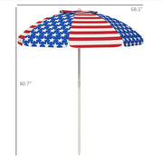 **"Premium Ventilated Beach Umbrella – UV40+ Sun Protection, Portable & Durable"**