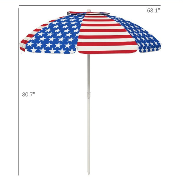 **"Premium Ventilated Beach Umbrella – UV40+ Sun Protection, Portable & Durable"**