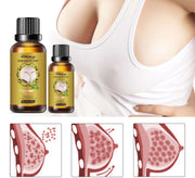 "Breast massage essential oil for natural enhancement, skin tightening and firming care"