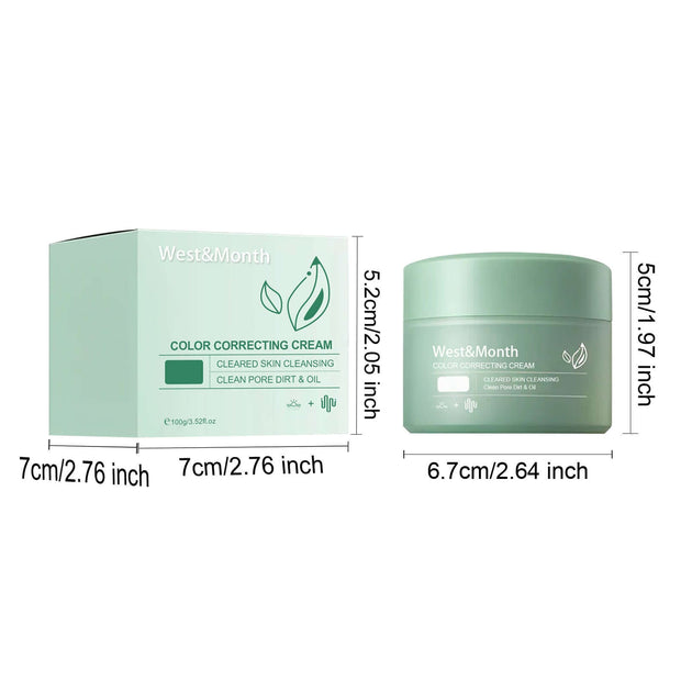 West&Month color correcting facial cream jar