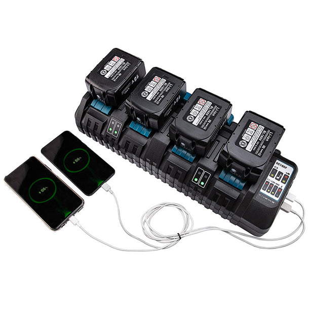 Portable electric tool charger – side view